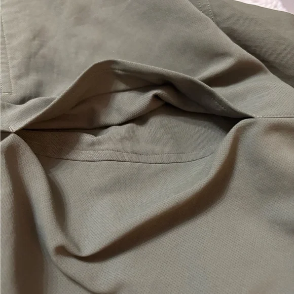 LULULMEN MENS Olive Green Athletic JACKET XXL Lululemon Cargo Pocket Shirt - Picture 8 of 14